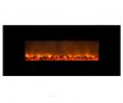 Decor Flame Electric Fireplace Lovely Mood Setter 54 In Wall Mount Electric Fireplace In Black