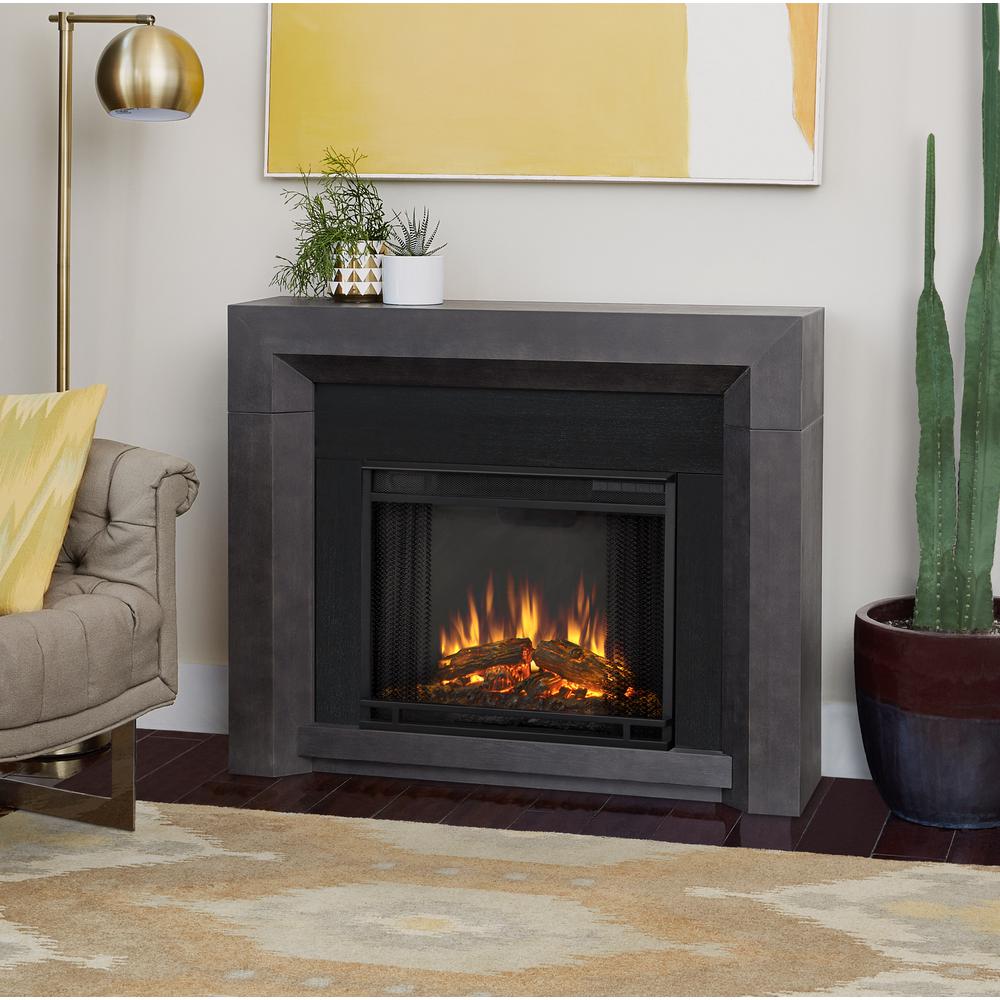 flat electric fireplace Charming Fireplace gray real flame freestanding electric fireplaces 3001e gry 64 1000