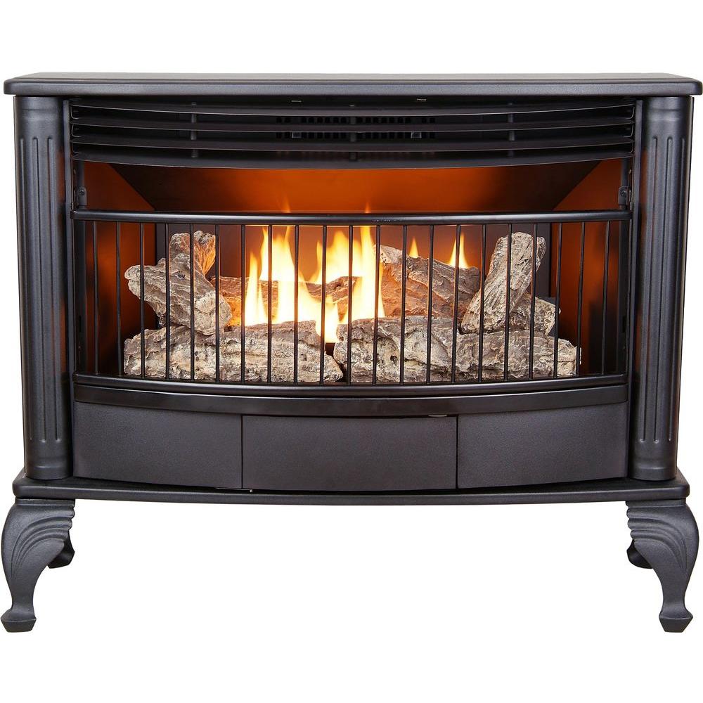 Direct Vent Gas Fireplace Home Depot Elegant 25 000 Btu Vent Free Dual Fuel Gas Stove with thermostat