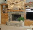 Diy Stacked Stone Fireplace Inspirational Interior Rustic Living Room Decoration with Shelves Unit