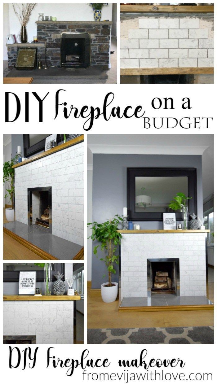 Diy Stone Fireplace Awesome Reveal How We Modernised Our Old Stone Fireplace On A