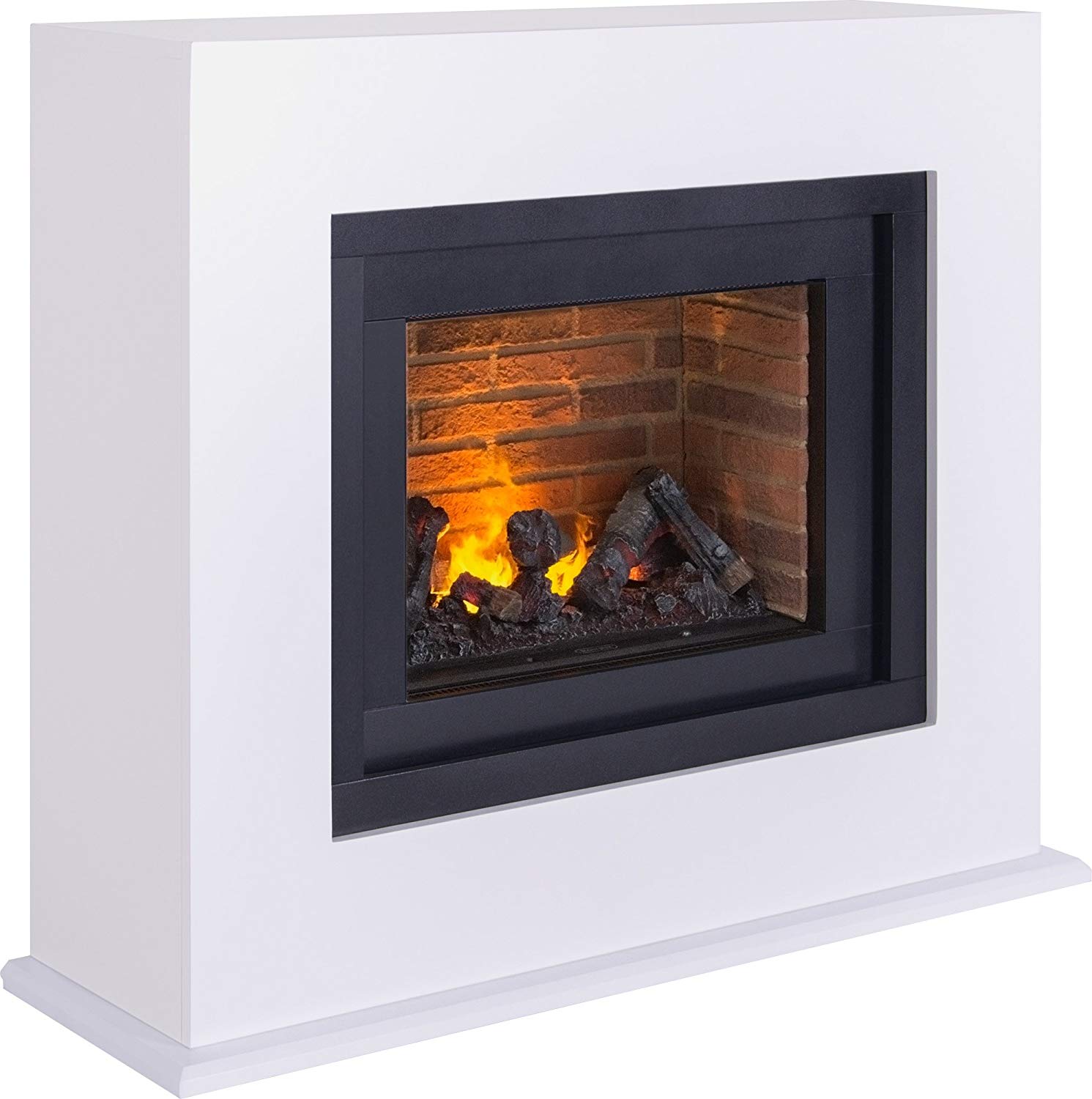 Adam Miami Optimyst Fireplace Suite in Pure White 48 Inch 81TXZ pUVfL SL1500
