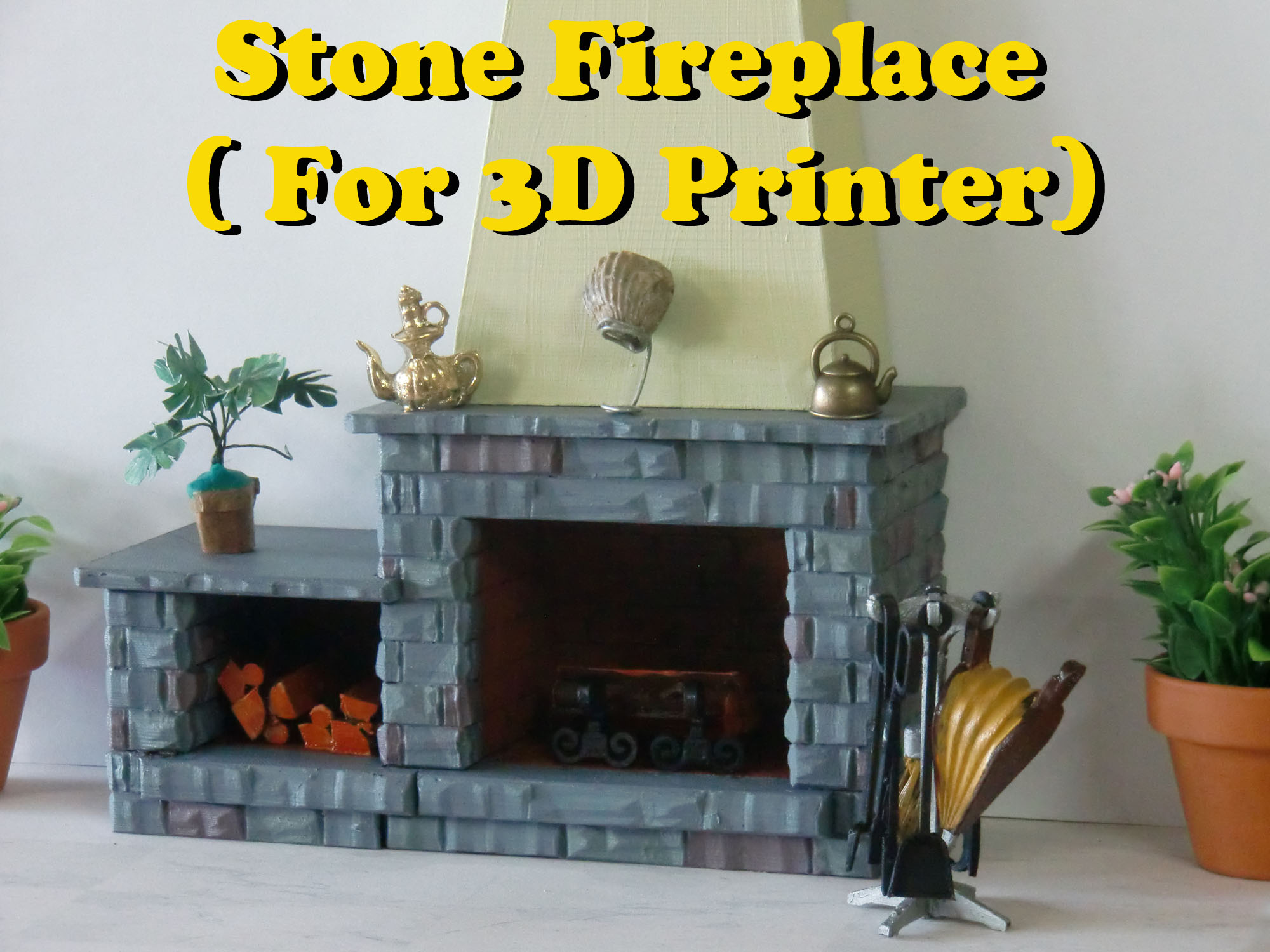 Dollhouse Fireplace New Fireplace for Dollhouse 1 12 Scale by Pcaparrosc Thingiverse