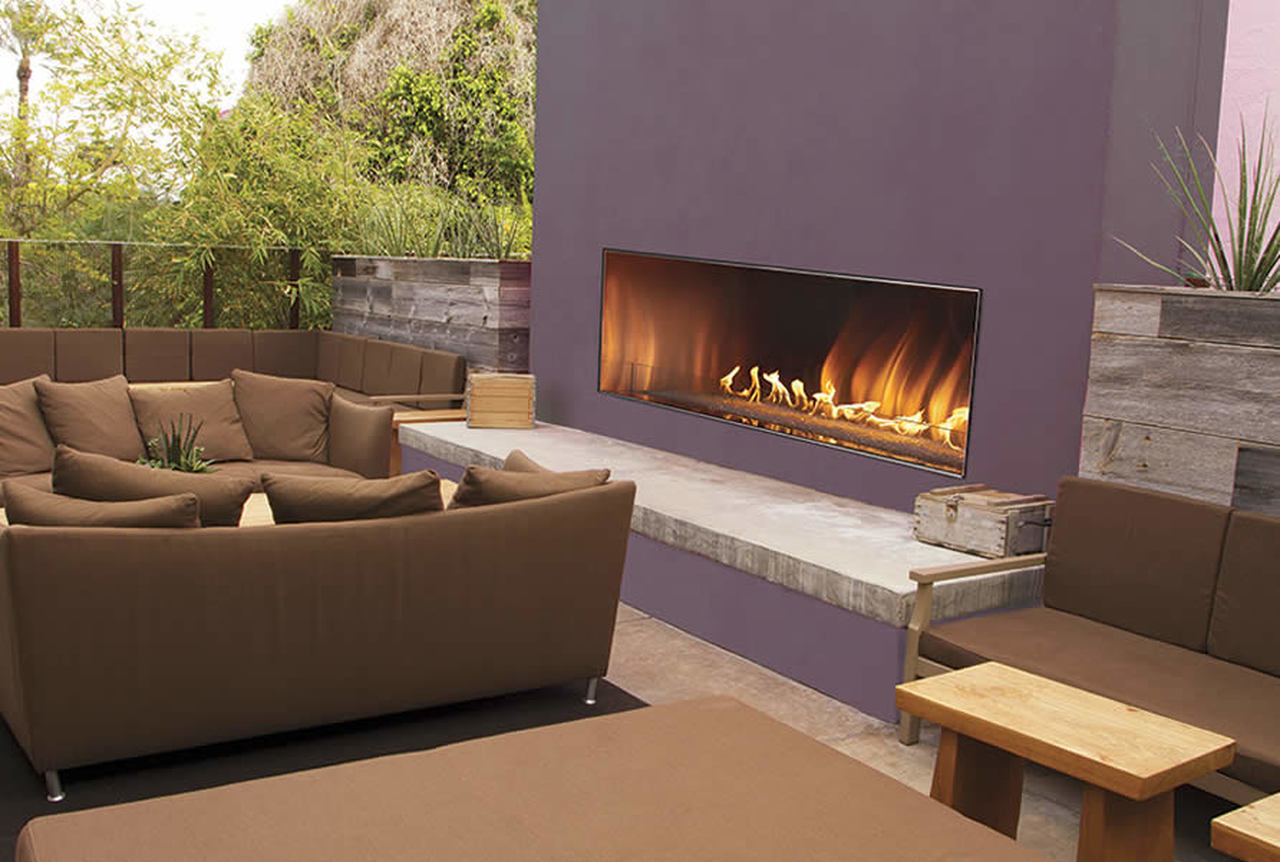 Double Sided Gas Fireplace Indoor Outdoor Inspirational Carol Rose Linear Outdoor Gas Fireplaces