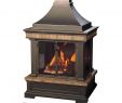 Double Sided Wood Burning Fireplace Unique Sunjoy Amherst 35 In Wood Burning Outdoor Fireplace