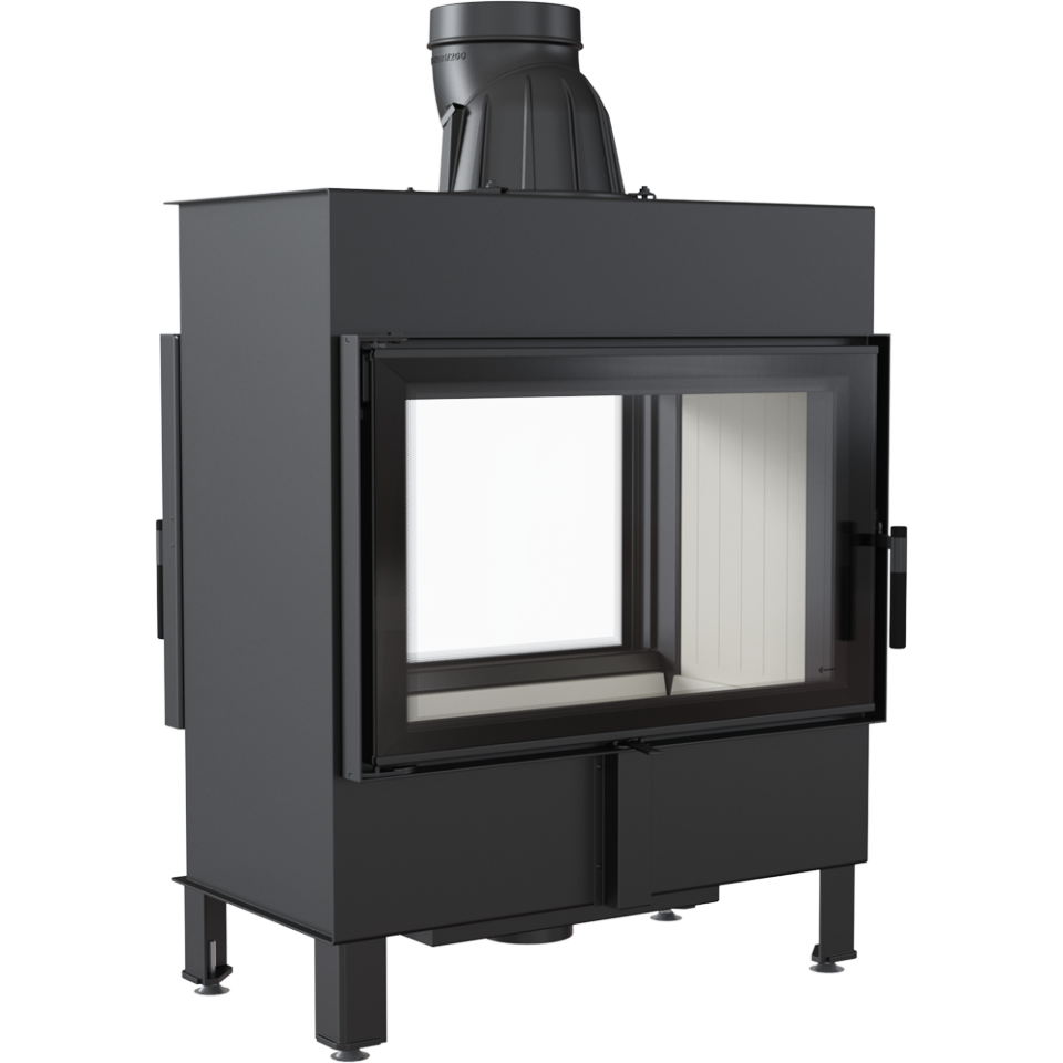 Lucy Tunnel 14kW Double Sided Insert Stove Kratki Stoves full lucy 14 tunnel