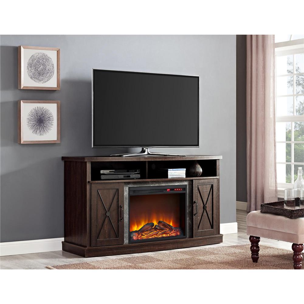 Driftwood Fireplace Tv Stand Beautiful Ameriwood Yucca Espresso 60 In Tv Stand with Electric