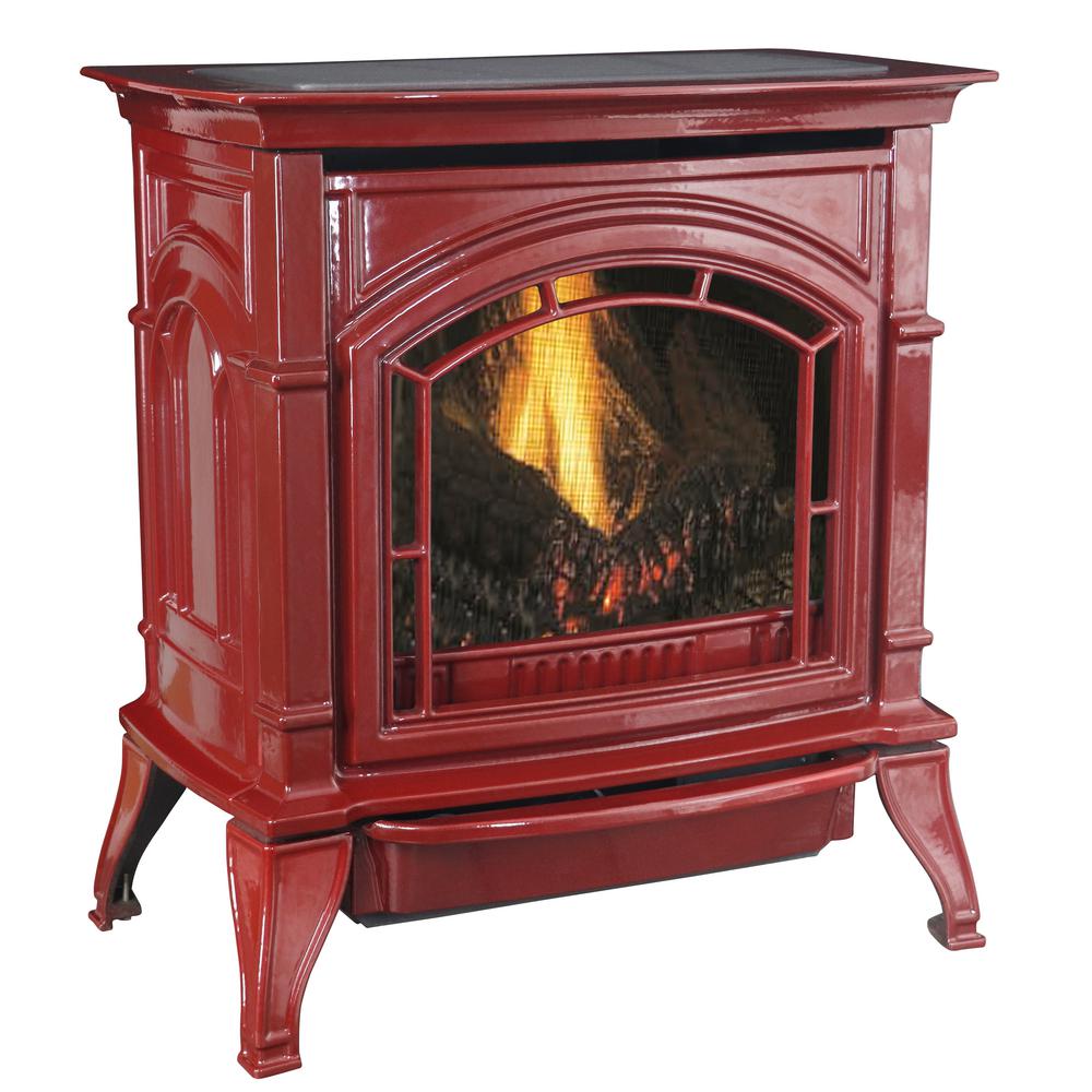 Duluth forge Ventless Gas Fireplace Awesome 31 000 Btu Vent Free Red Enameled Porcelain Cast Iron Lp Propane Gas Stove