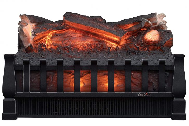 Duraflame Electric Fireplace Logs Elegant Duraflame Dfi021aru Electric Log Set Heater with Realistic Ember Bed Black