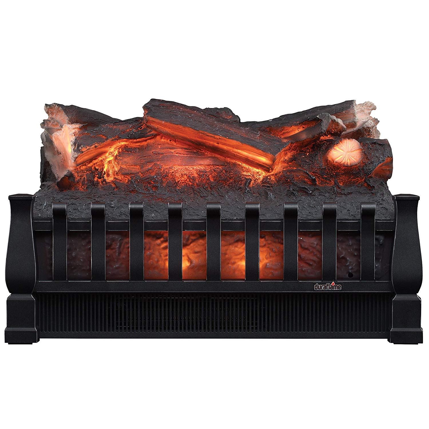 Duraflame Electric Fireplace Logs Elegant Duraflame Dfi021aru Electric Log Set Heater with Realistic Ember Bed Black
