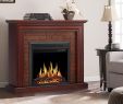 Duraflame Electric Infrared Quartz Fireplace Stove with 3d Flame Effect Unique Jamfly Electric Fireplace Mantel Package Traditional Brick Wall Design Heater with Remote Control and Led touch Screen Home Accent Furnishings