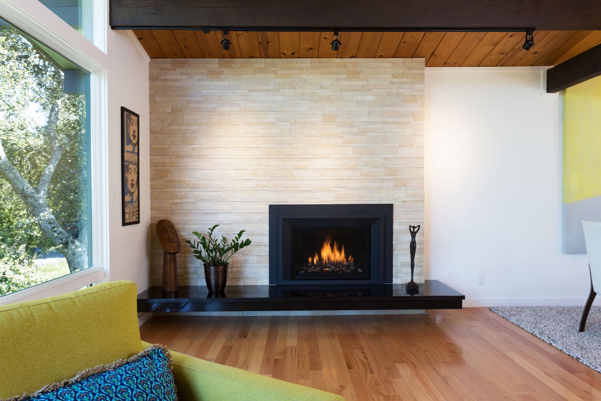 Midcentury modern home near Tilden Park asks $1 19 million 10 Liv fireplace
