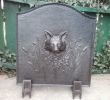 Ebay Fireplace Screen Fresh Rare Fox Mask Fireplace Fireback with Stands Ebay