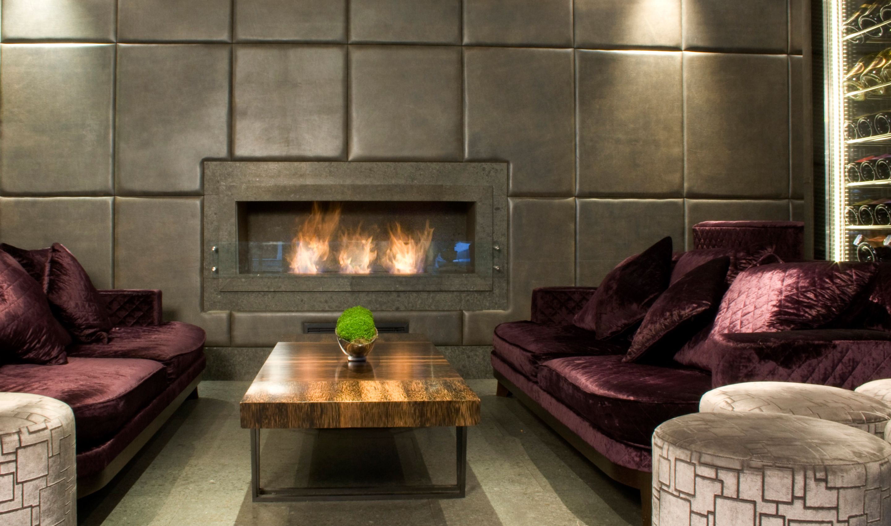 AKA Hotel Instalation Indoor Fireplace Ideas Design b40d2f2be927fbdfb0bfa af4e