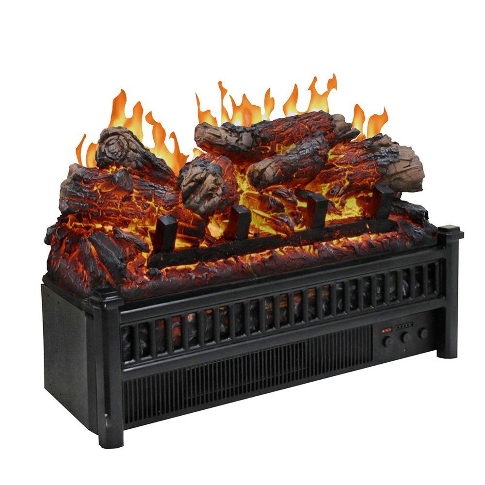 electric fireplace logs lh 24 64 1000