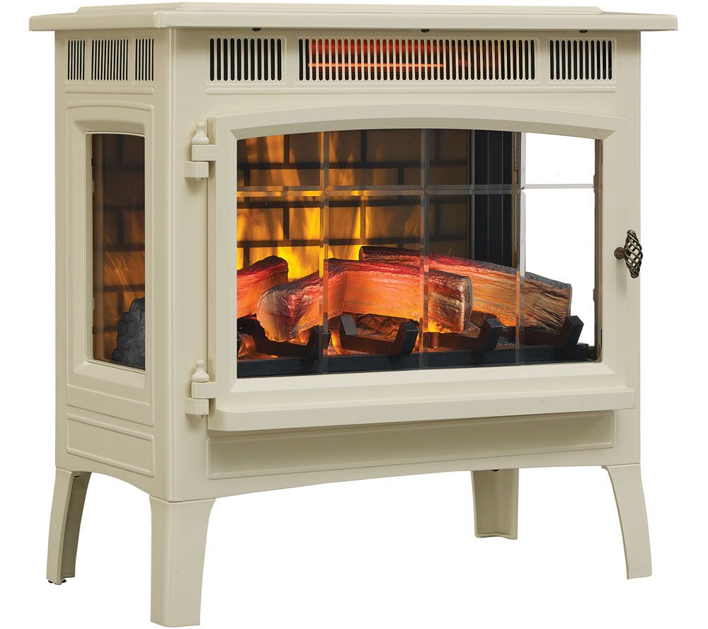 Electric Corner Fireplace Heater Beautiful Duraflame Infrared Quartz Stove Heater with 3d Flame Effect & Remote — Qvc