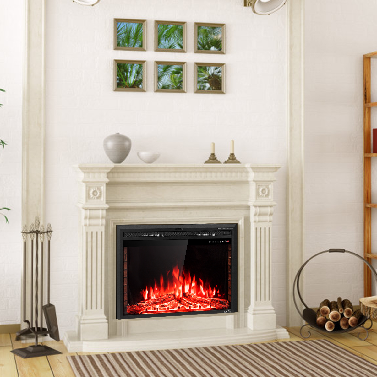 Electric Corner Fireplace Heater Unique Goflame 36 750w 1500w Fireplace Heater Electric Embedded Insert Timer Flame Remote