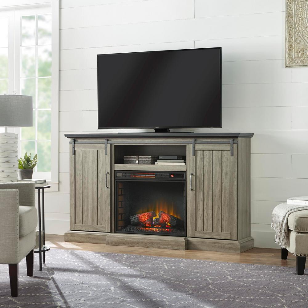 Electric Fireplace Barn Door Lovely Ameriwood Yucca Espresso 60 In Tv Stand with Electric