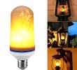 Electric Fireplace Bulb Beautiful E27 6w Led Flame Effect Fire Light Bulbs Flickering Emulation Decorative Lamps Simulated Vintage Flame Bulb for Club Bar Bedroom Full Spectrum Light