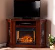 Electric Fireplace Heater Tv Stand New southern Enterprises Claremont Corner Fireplace Tv Stand In Mahogany