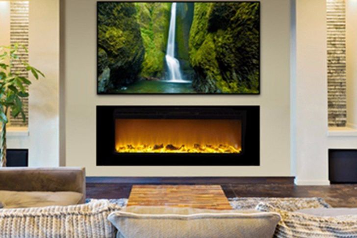 Electric Fireplace Ideas for Living Room Fresh Sideline 60 60&quot; Recessed Electric Fireplace In 2019