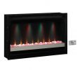 Electric Fireplace Logs Lowes New 36 In Contemporary Built In Electric Fireplace Insert