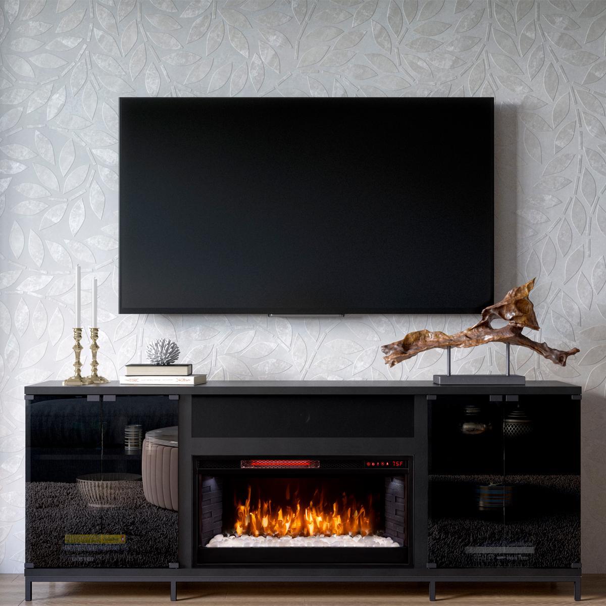 Electric Fireplace Logs with Heat and sound Awesome Greentouch Usa Fullerton 70" Fireplace Media Console with