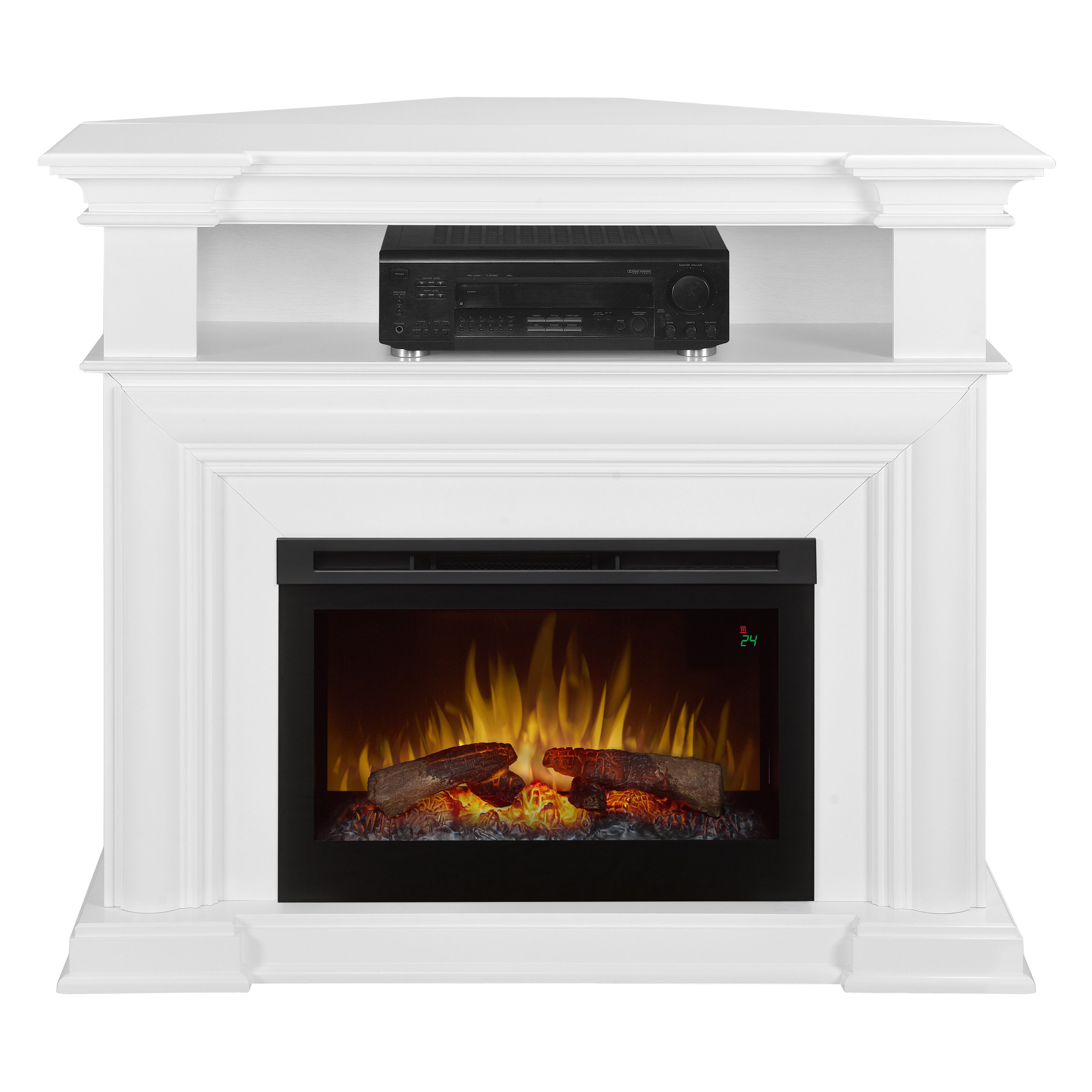 Electric Fireplace Logs with Heat and sound Fresh Electric Fireplace with Convertible Corner Option and Drop Down Front