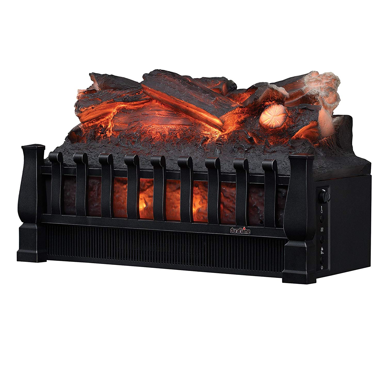 Electric Fireplace Logs with Heat and sound New Duraflame Dfi021aru Electric Log Set Heater with Realistic Ember Bed Black