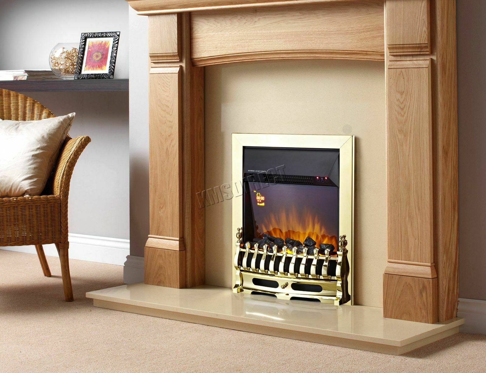 Electric Fireplace Logs with Heater Elegant Ex Demo Foxhunter Electric Insert Fireplace Log Heater Flame 2kw Efi01