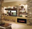 Electric Fireplace Modern Wall Mount Unique Modern Flames 43" Built In Wall Mounted No Heat Electric