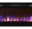 Electric Fireplace No Heat Luxury Bombay 36 Inch Crystal Recessed touch Screen Multi Color Wall Mounted Electric Fireplace