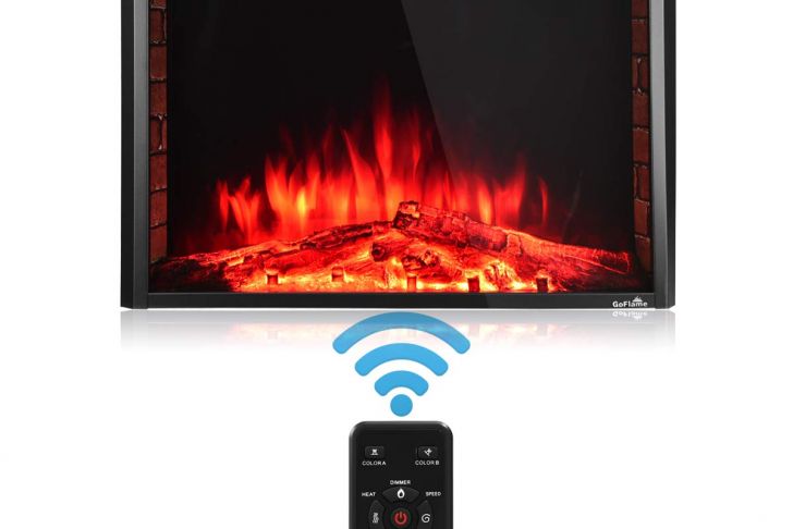 Electric Fireplace Remote Control App Lovely Amazon Golflame Electric Fireplace 26” Recessed
