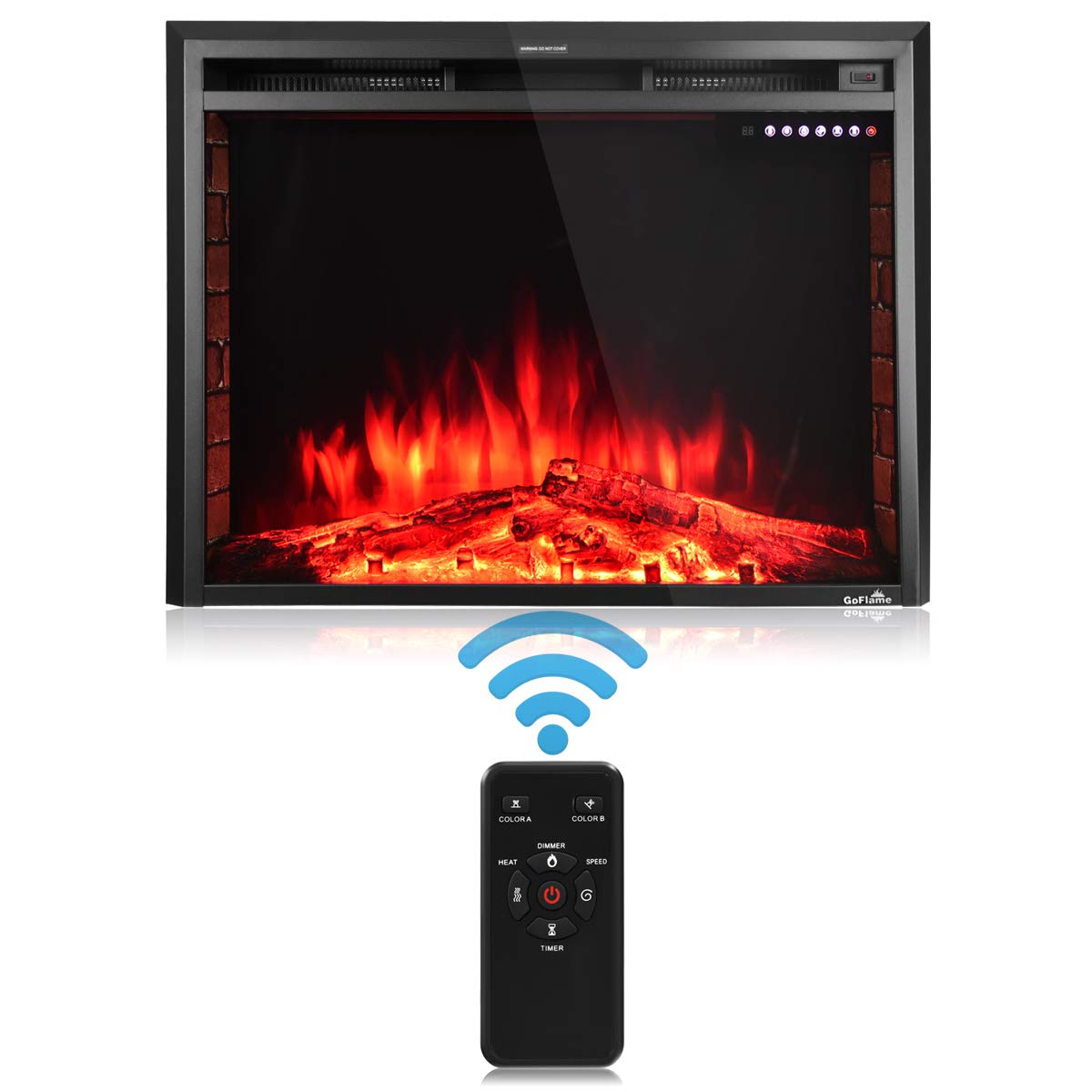 Electric Fireplace Remote Control App Lovely Amazon Golflame Electric Fireplace 26” Recessed