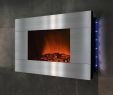 Electric Fireplace Reviews Elegant 36" Wall Mount Stainless Steel Electric Fireplace