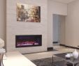 Electric Fireplace Stone Wall Luxury Amantii 50" Panorama Deep Electric Fireplace