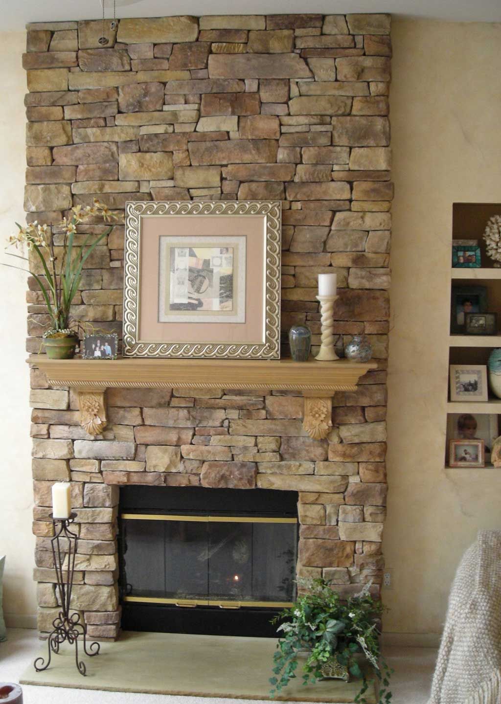 Electric Fireplace Surround Ideas Inspirational Stone Veneer Fireplace Design Fireplace In 2019
