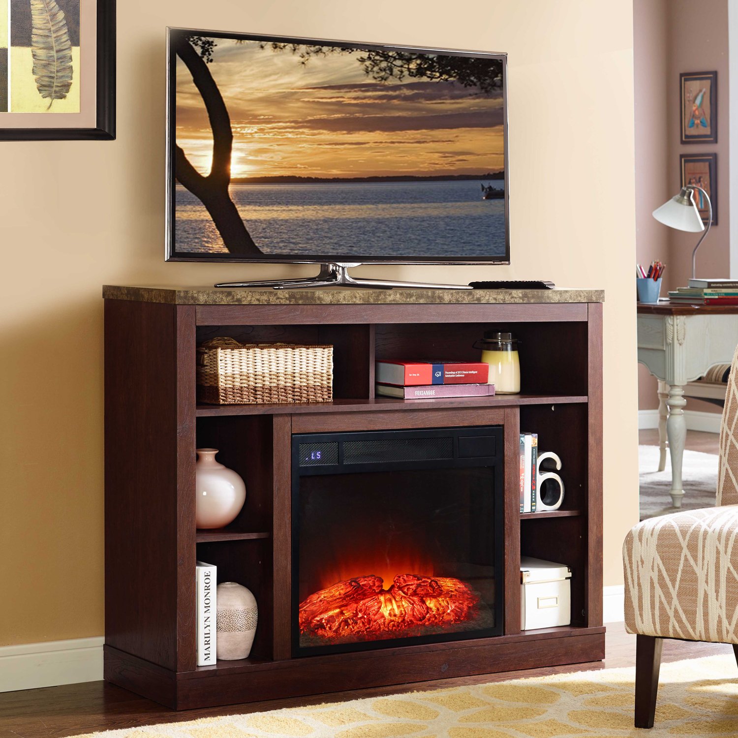 Electric Fireplace Tv Stand On Sale Luxury Amazon Electric Fireplace Television Stand by Raphael