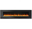 Electric Fireplace with Crystals New Cambridge 60 In Wall Mount Electric Fireplace In Black with