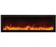 Electric Fireplace with Glass Rocks Awesome Amantii Bi 60 Deep 60" Wide X 12" Deep Electric Fireplace