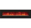 Electric Fireplace with Glass Rocks Elegant Amantii 81" Built In Wall Mounted Electric Fireplace Wm‐bi