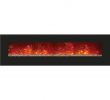 Electric Fireplace with Glass Rocks Elegant Amantii 81" Built In Wall Mounted Electric Fireplace Wm‐bi