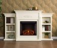 Electric Fireplace with Wood Mantel Lovely Sei Newport Electric Fireplace with Bookcases Ivory