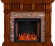 Electric Stone Fireplace with Mantle Elegant southern Enterprises Merrimack Simulated Stone Convertible Electric Fireplace