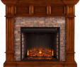 Electric Stone Fireplace with Mantle Lovely southern Enterprises Merrimack Simulated Stone Convertible Electric Fireplace