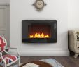 Electric Wall Fireplace Heater New Bon Wall Mounted Electric Fireplace Glass Heater Fire with Remote Control Living Room W659 X D140 X H520 Mm