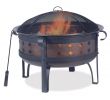 Endless Summer Outdoor Fireplace New Endless Summer 34 In W 2 tone Steel and Brushed Copper Finish Deep Wood Burning Firebowl with Diamond Design and Lid Lifting tool