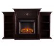 Espresso Electric Fireplace Fresh Tennyson Electric Fireplace W Bookcases