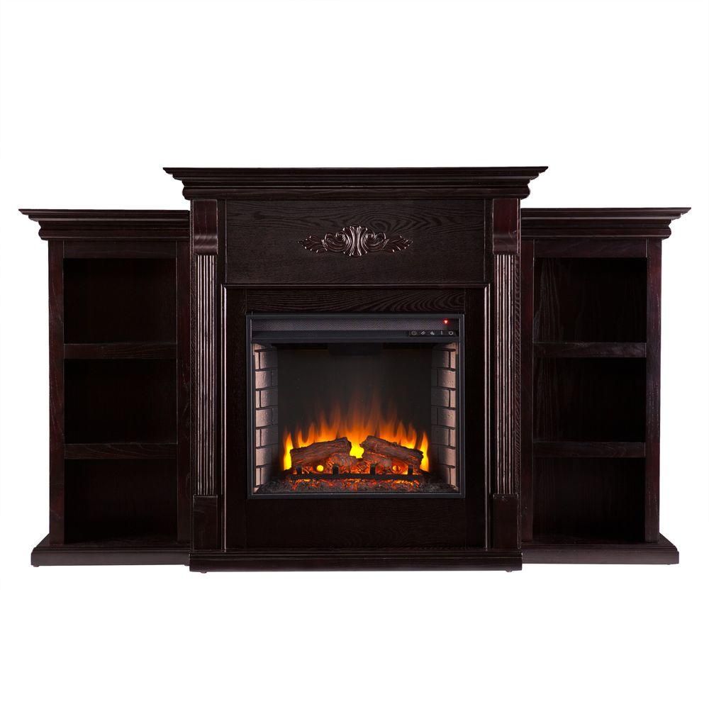 Espresso Electric Fireplace Fresh Tennyson Electric Fireplace W Bookcases