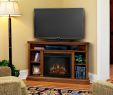 Fake Fireplaces that Look Real Luxury Churchill 51 In Corner Media Console Electric Fireplace In Oak